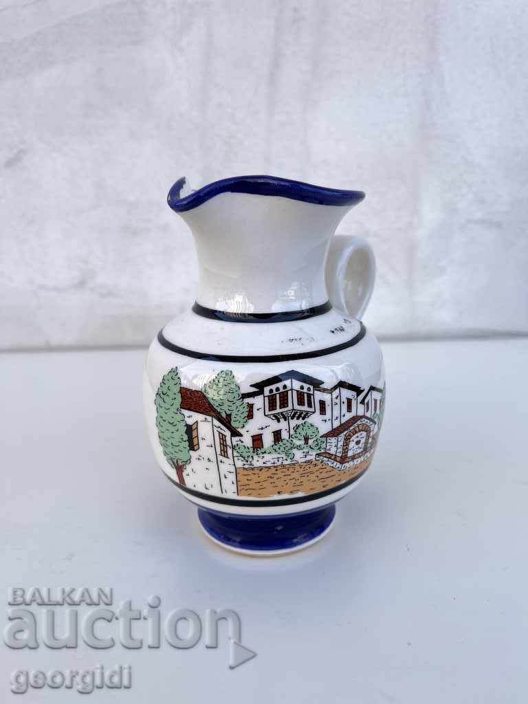 Painted porcelain jug №1900