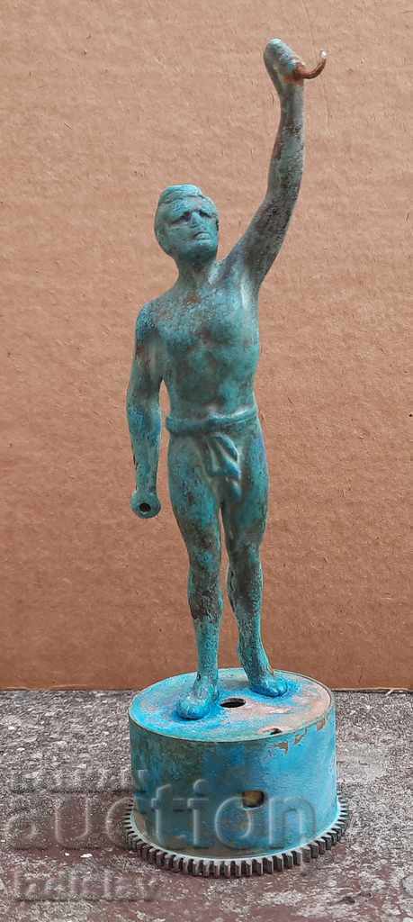 Old bronze figure Old bronze figure