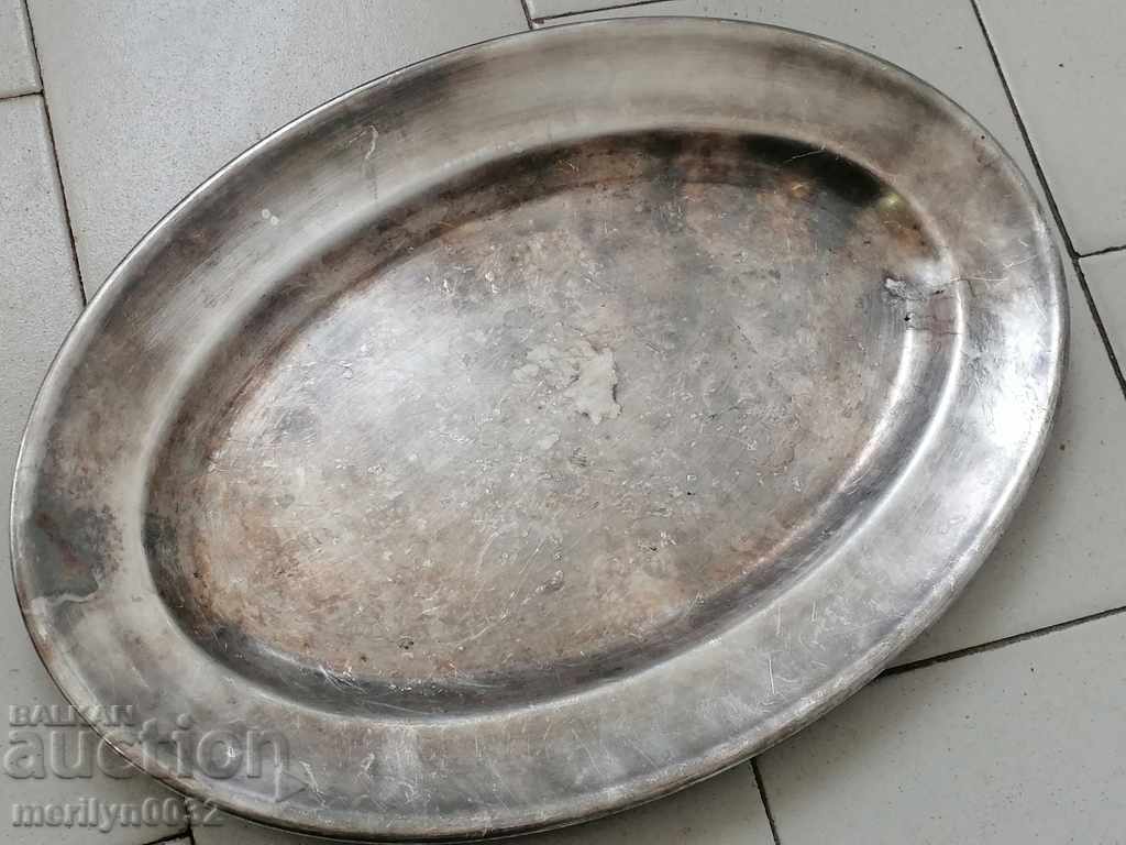 Old Swiss branded tray thick silver plated tray - 5 Old Swiss branded tray thick silver plated tray - 5