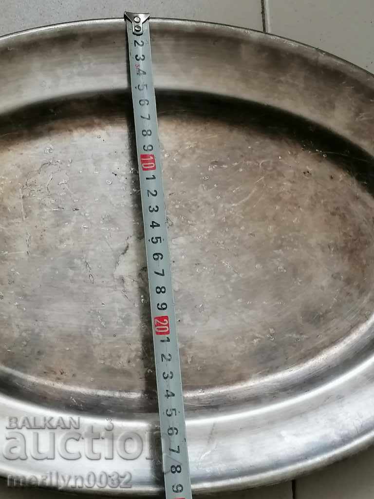 Old Swiss branded tray thick silver plated tray - 7 Old Swiss branded tray thick silver plated tray - 7