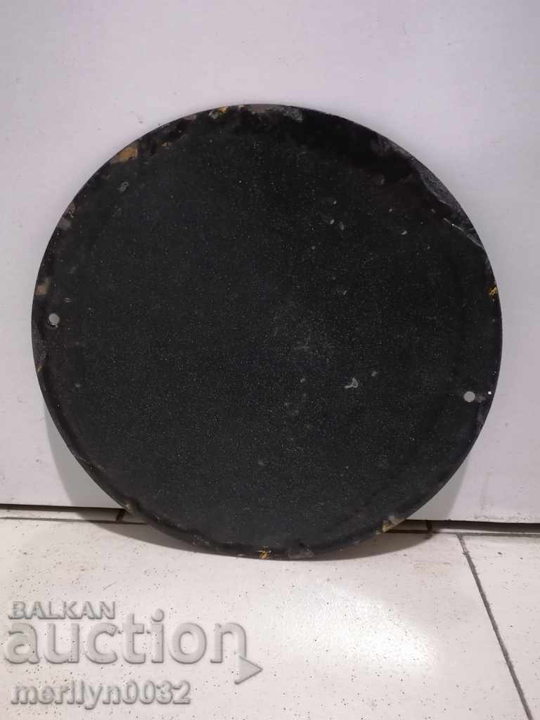 Auction Enameled plate, plate Auction Enameled plate, plate