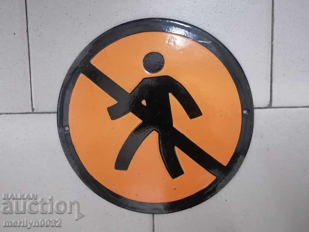 Доставка на Емайлирана соц табела, табелка