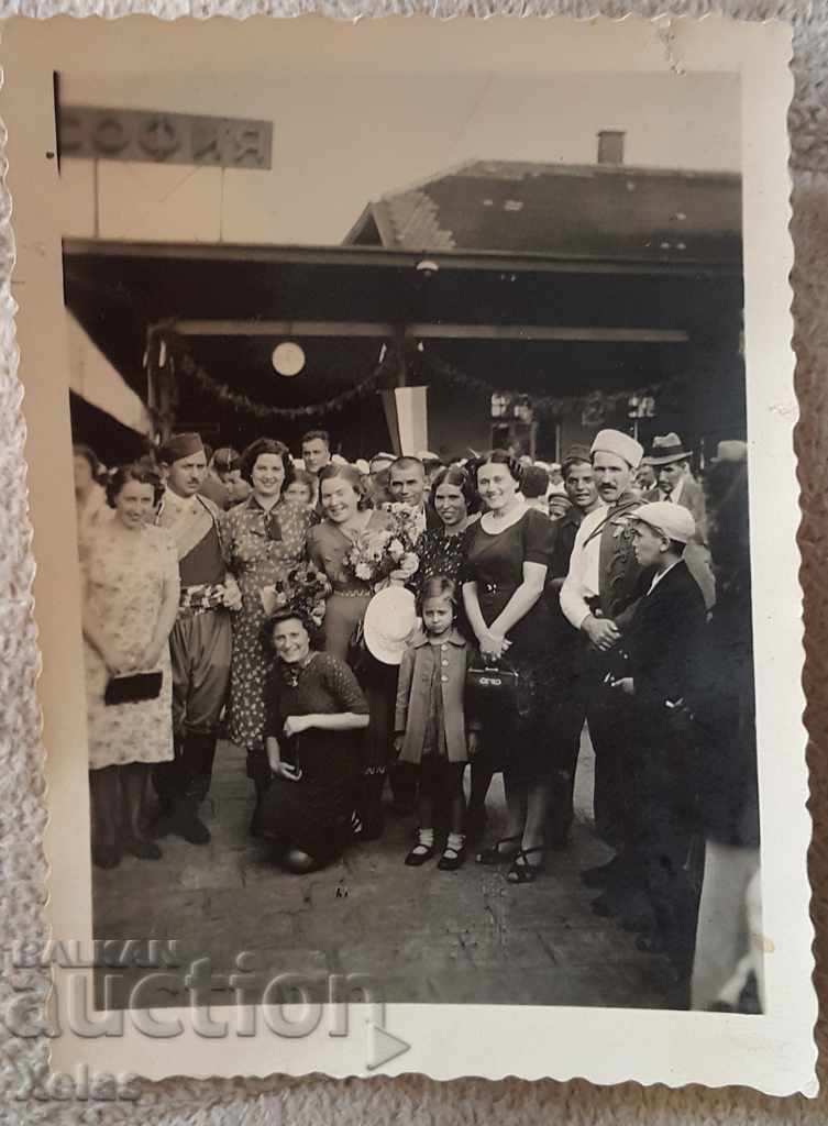 Παλιά φωτογραφία σιδηροδρομικός σταθμός Σόφια 1939