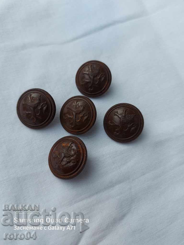 OFFICER'S BUTTONS - KINGDOM OF BULGARIA with price 47.00 BGN | € 24.03 OFFICER'S BUTTONS - KINGDOM OF BULGARIA with price 47.00 BGN | € 24.03