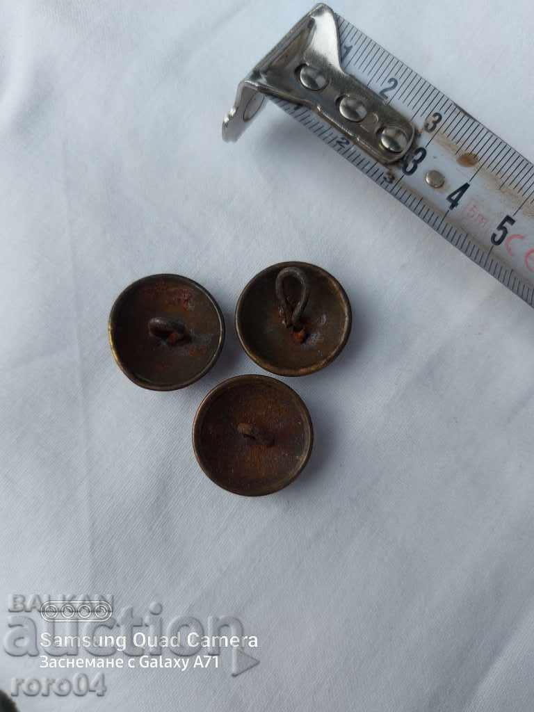 OFFICER'S BUTTONS - PRINCIPALITY OF BULGARIA - 6 OFFICER'S BUTTONS - PRINCIPALITY OF BULGARIA - 6