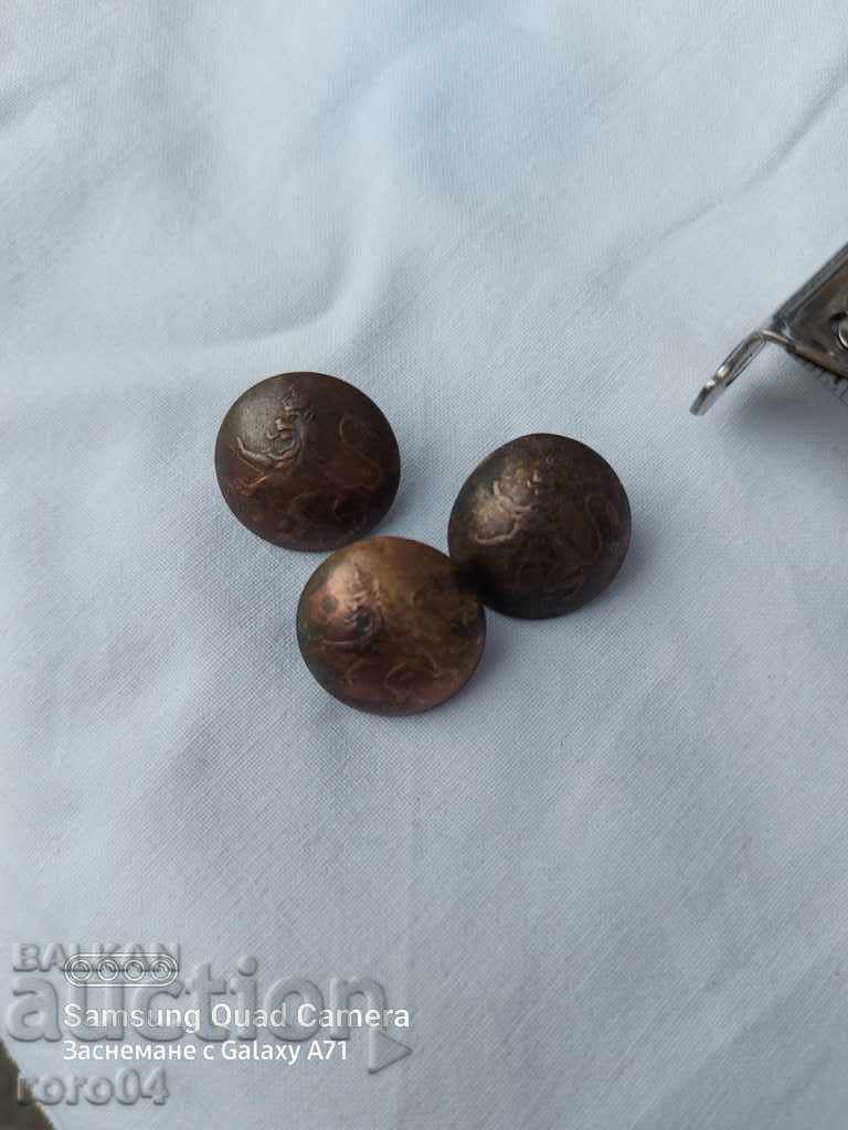 OFFICER'S BUTTONS - PRINCIPALITY OF BULGARIA - 7 OFFICER'S BUTTONS - PRINCIPALITY OF BULGARIA - 7