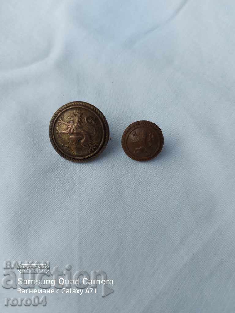 OFFICER'S BUTTONS - KINGDOM OF BULGARIA