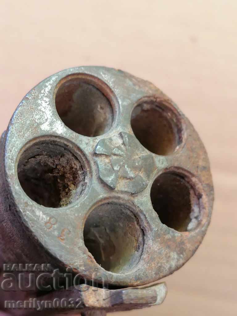 Delivery of Bulldog revolver barrel 11 mm drum axis extractor Delivery of Bulldog revolver barrel 11 mm drum axis extractor