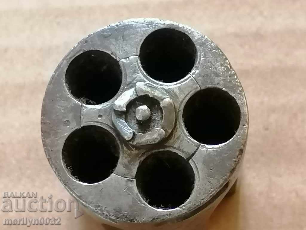 Delivery of Engraved drum from revolver Bulldog Velodog part