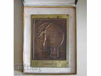 Medal plaque gymnastics championship Debrecen 1981