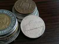 Монета - САЩ - 5 цента | 2002г.