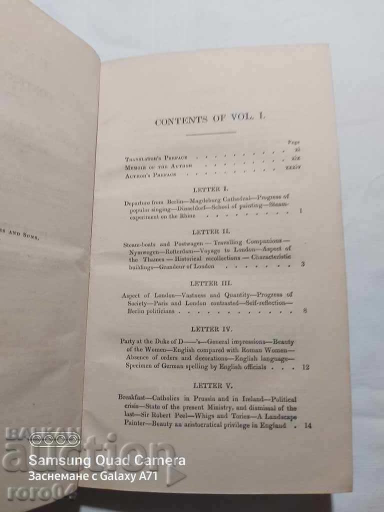 Auction ENGLAND IN 1835 - F.V.RAUMER - 1836 Auction ENGLAND IN 1835 - F.V.RAUMER - 1836