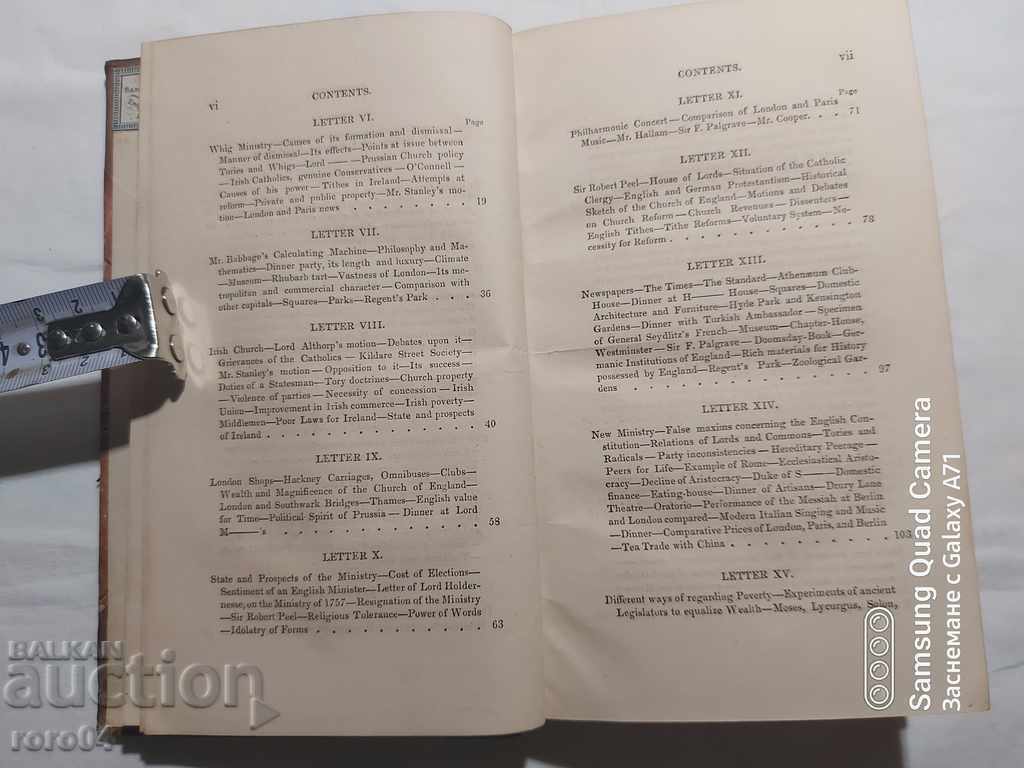 Livrarea ANGLIA ÎN 1835 - F.V.RAUMER - 1836
