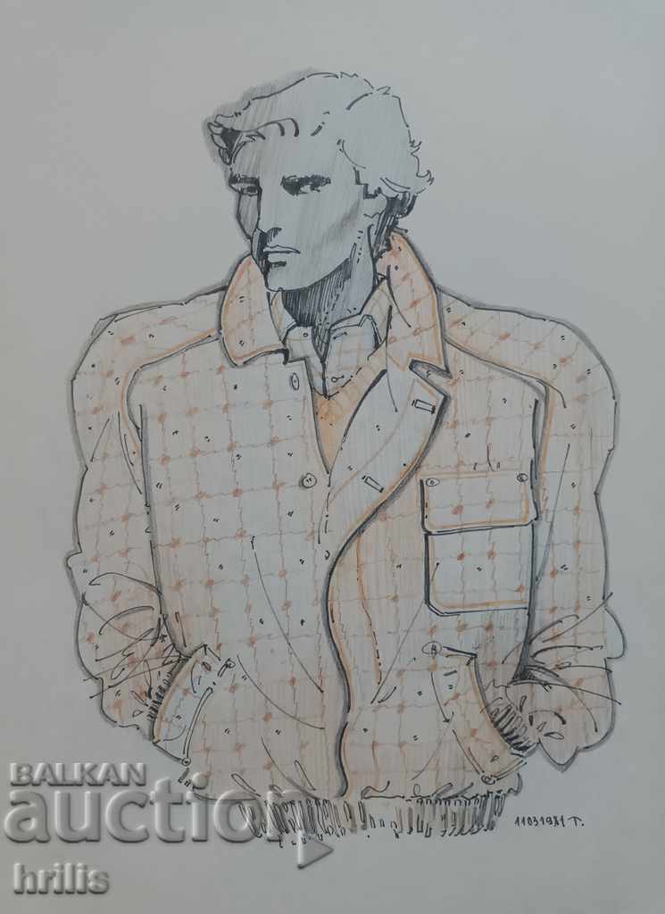 DRAWING - BG AUTHOR, SIGNED with price 15.00 BGN | € 7.67 DRAWING - BG AUTHOR, SIGNED with price 15.00 BGN | € 7.67