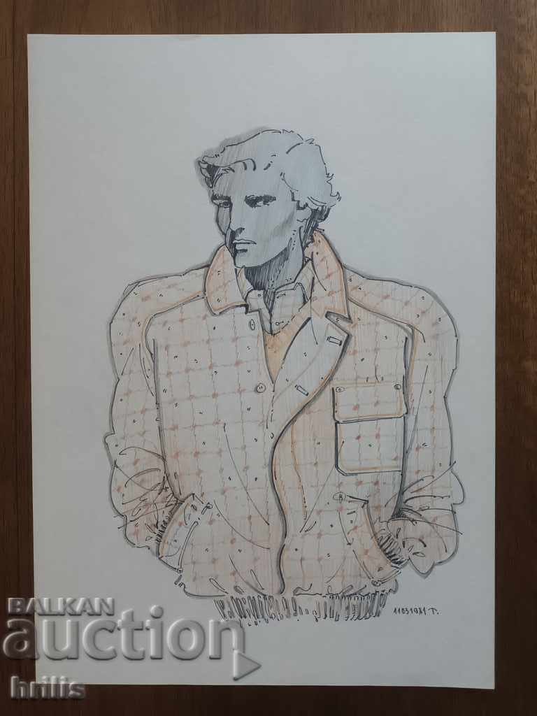 Аукцион РИСУНКА МОДА - БГ АВТОР, ПОДПИСАНА