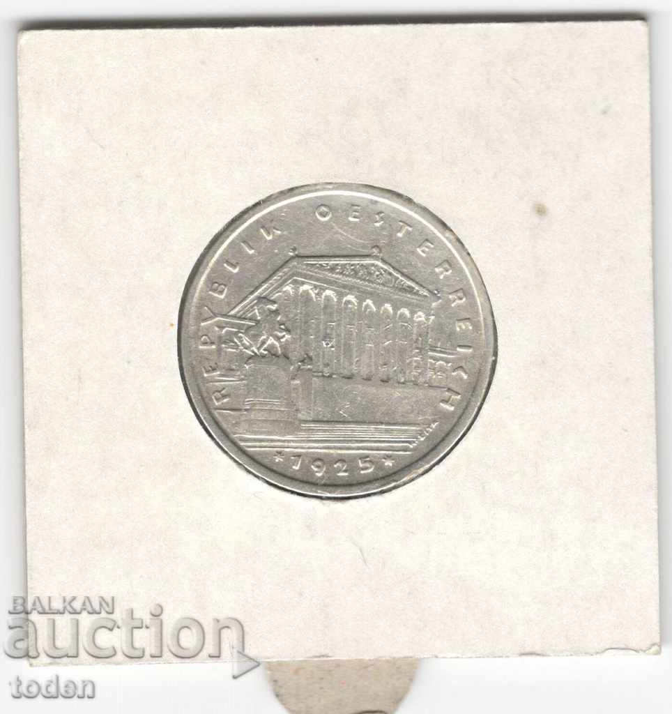 Παράδοση Austria-1 Schilling-1925-KM # 2840-Silver