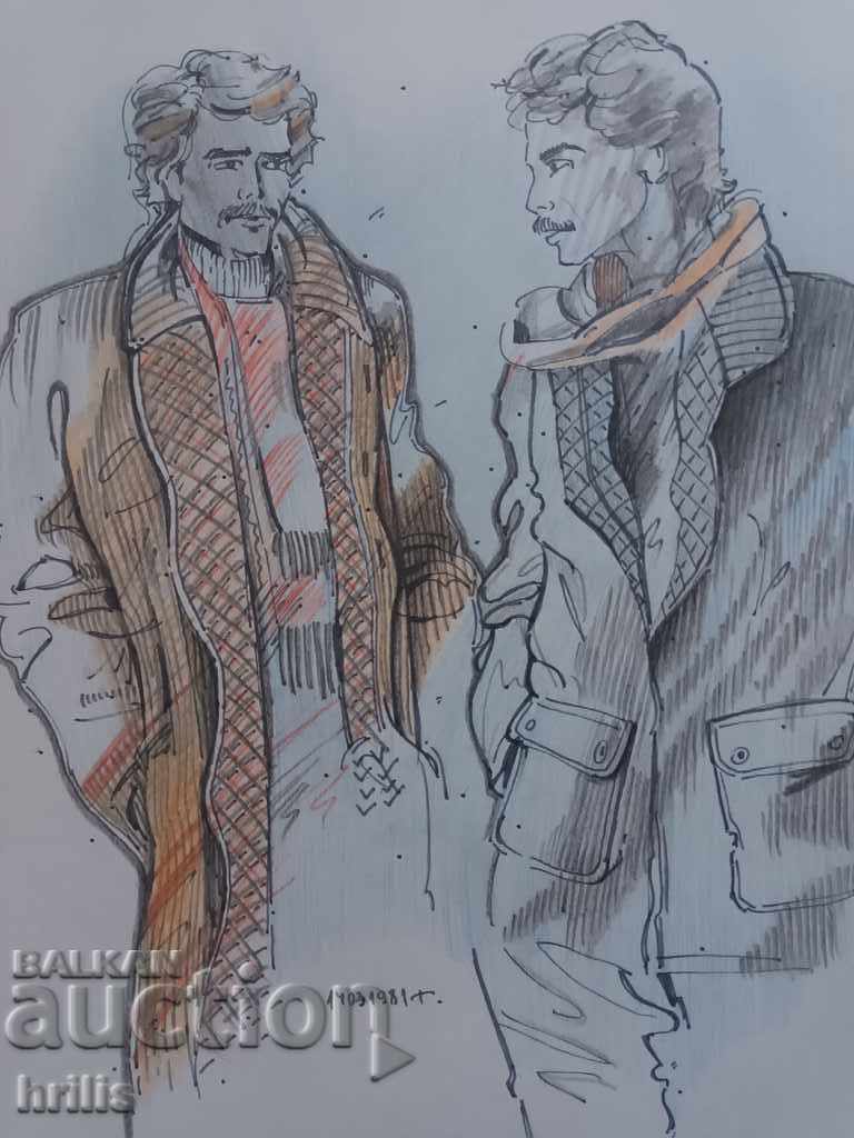 Delivery of FASHION DRAWING - BG AUTHOR, SIGNED Delivery of FASHION DRAWING - BG AUTHOR, SIGNED