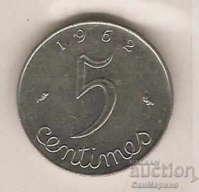 + Franța 5 centimes 1962