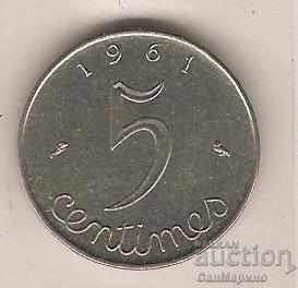 + France 5 centimes 1961