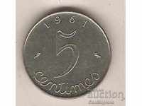 + Franța 5 centimes 1961