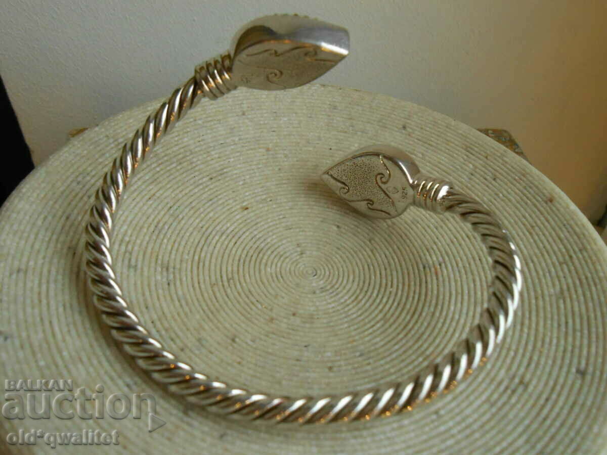Auction  Designer SILVER BRACELET 925 SILVER, stamps