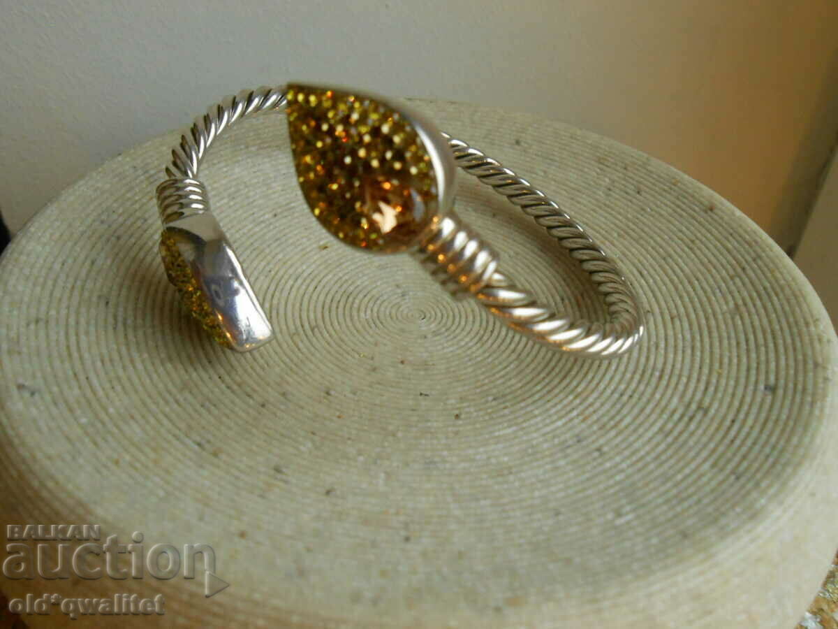 Designer SILVER BRACELET 925 SILVER, stamps - 7