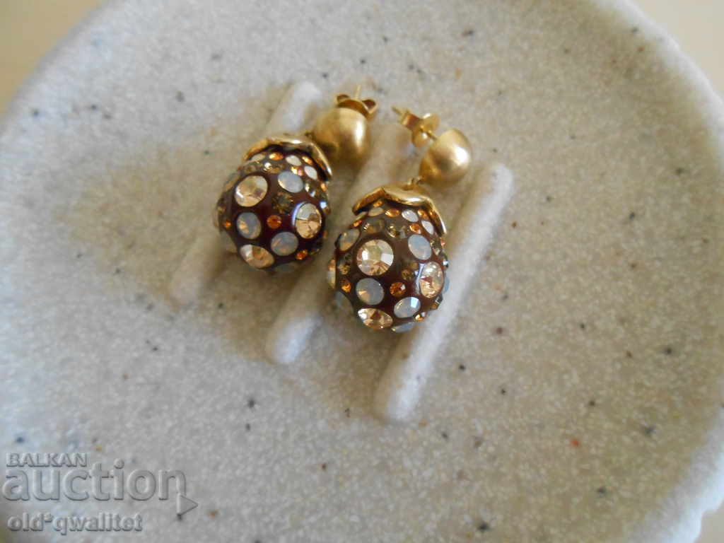 Livrarea Cercei din argint cu aurire, Argint 925 Livrarea Cercei din argint cu aurire, Argint 925