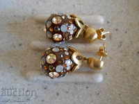 Silver earrings with gilding, Silver 925