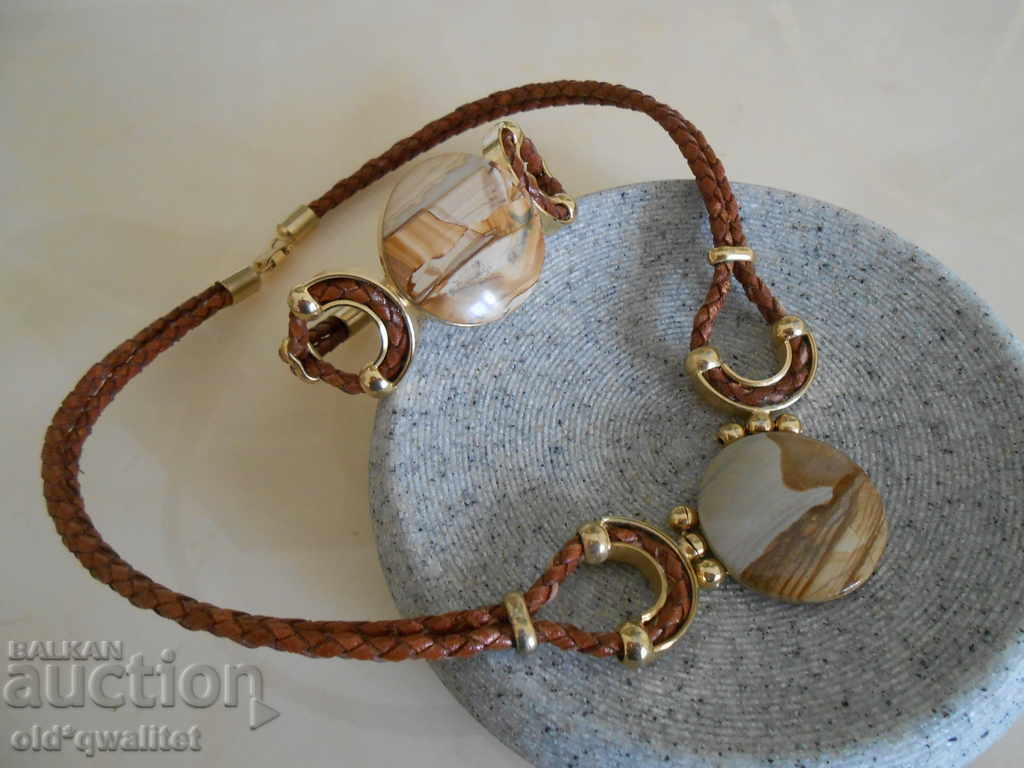 Delivery of Wonderful bracelet and necklace, DESIGN set with Jasper Delivery of Wonderful bracelet and necklace, DESIGN set with Jasper