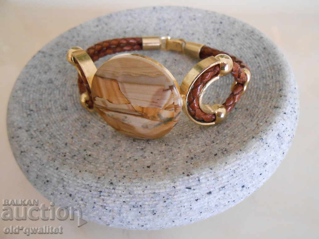 Wonderful bracelet and necklace, DESIGN set with Jasper - 5 Wonderful bracelet and necklace, DESIGN set with Jasper - 5