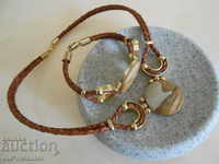 Wonderful bracelet and necklace, DESIGN set with Jasper