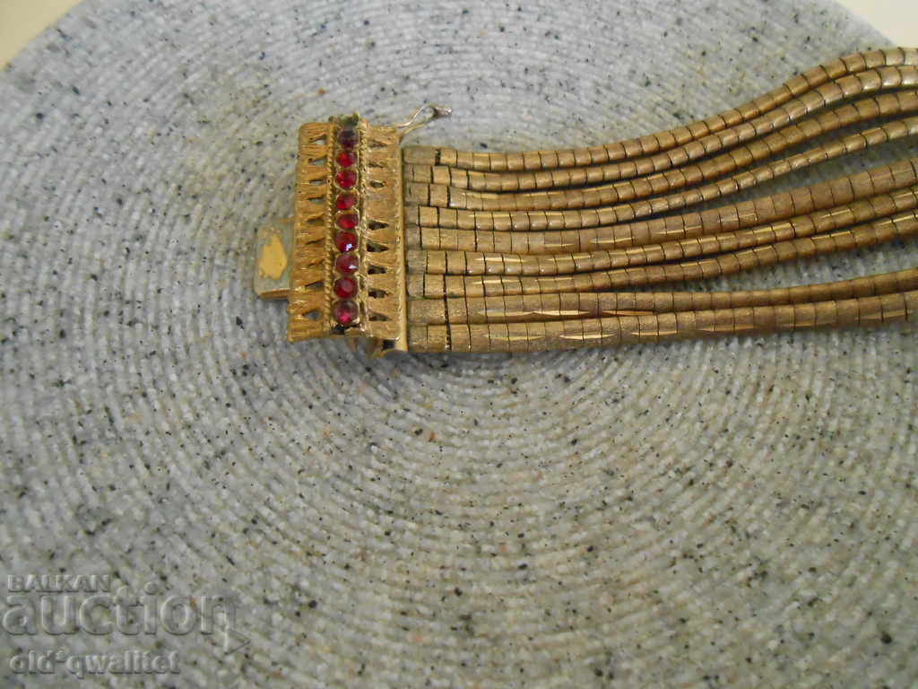 ORIGINAL old BRACELET with stones and gilding, stamps - 6 ORIGINAL old BRACELET with stones and gilding, stamps - 6