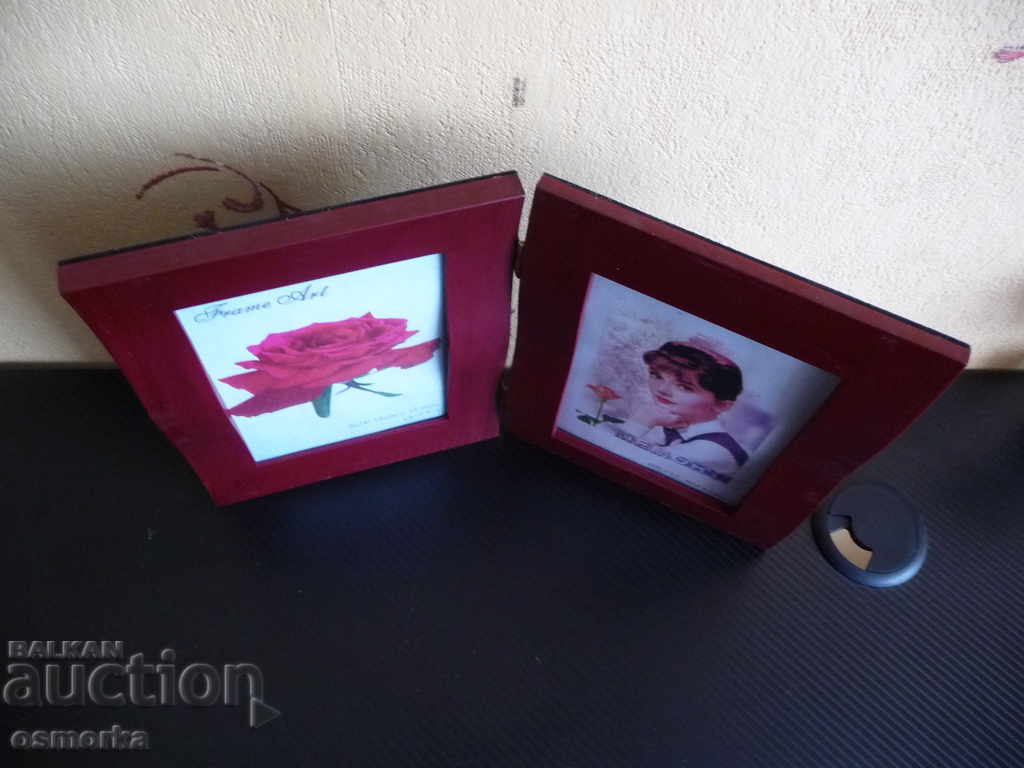 Double photo frame unused 13 x 17.5 cm. with price 3.50 BGN | € 1.79 Double photo frame unused 13 x 17.5 cm. with price 3.50 BGN | € 1.79
