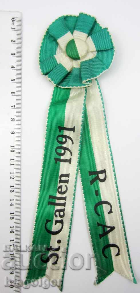 Delivery of OLD FOOTBALL BADGE-ROSETTE-CENTER GALEN SWITZERLAND Delivery of OLD FOOTBALL BADGE-ROSETTE-CENTER GALEN SWITZERLAND