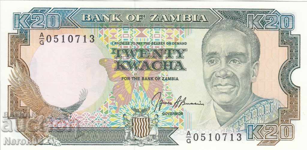 20 kvacha 1989-91, Zambia