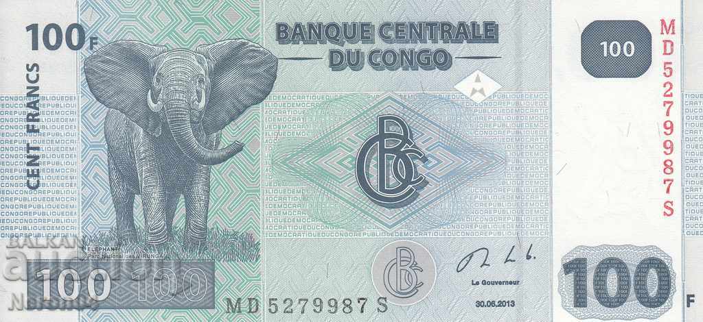 100 франка 2013, Демократична република Конго