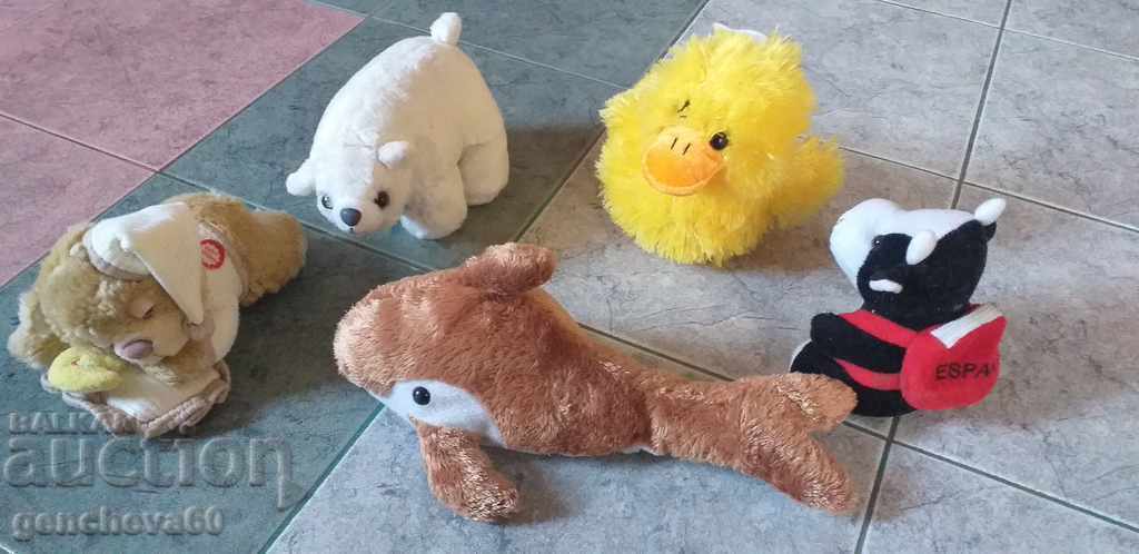 Доставка на ЛОТ Плюшени животни играчки 11бр Доставка на ЛОТ Плюшени животни играчки 11бр