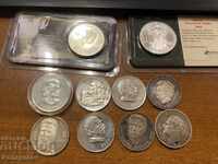 LOT SILVER SILVER SOCIAL AND ROYAL COINS, 1971, 1976, 1972