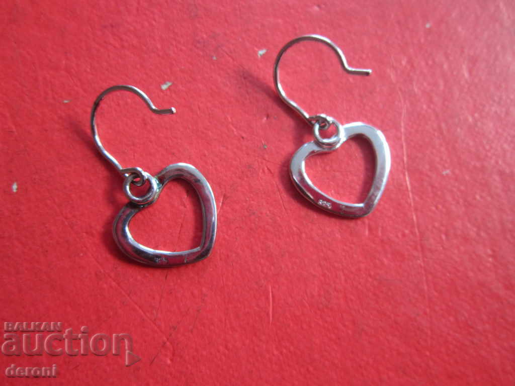Delivery of Silver earrings earrings hearts