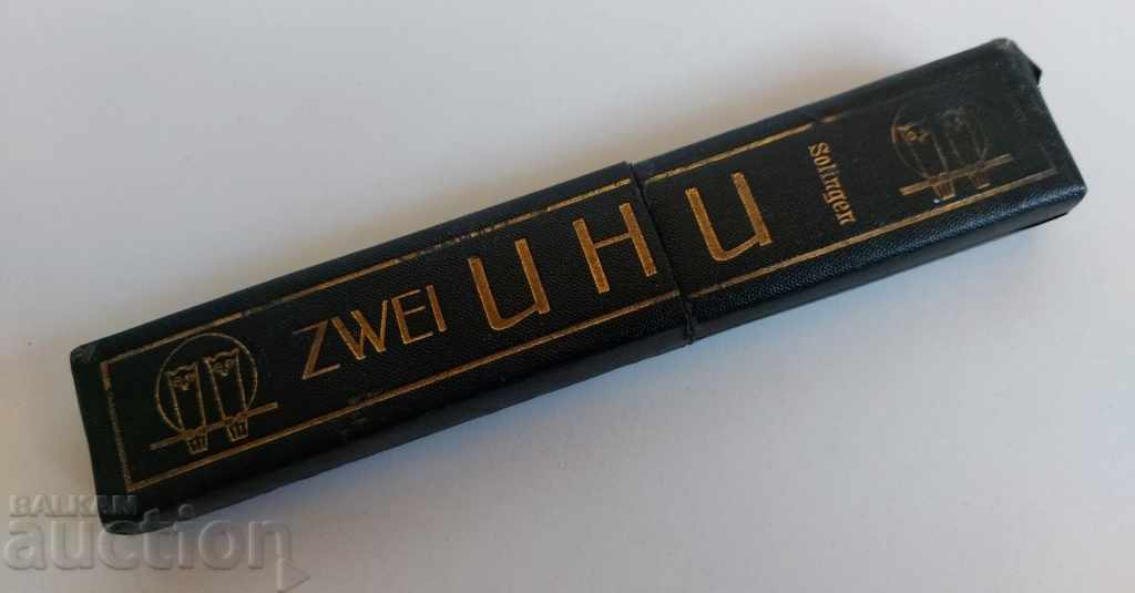 OLD BOX OF SHAVER SOLINGEN ZWEI UHU
