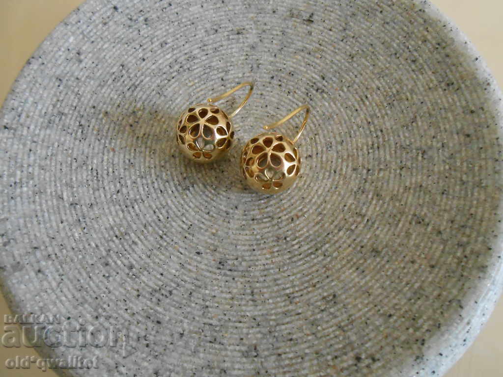 Attractive design, silver EARRINGS, Silver 925 gilding - 6 Attractive design, silver EARRINGS, Silver 925 gilding - 6