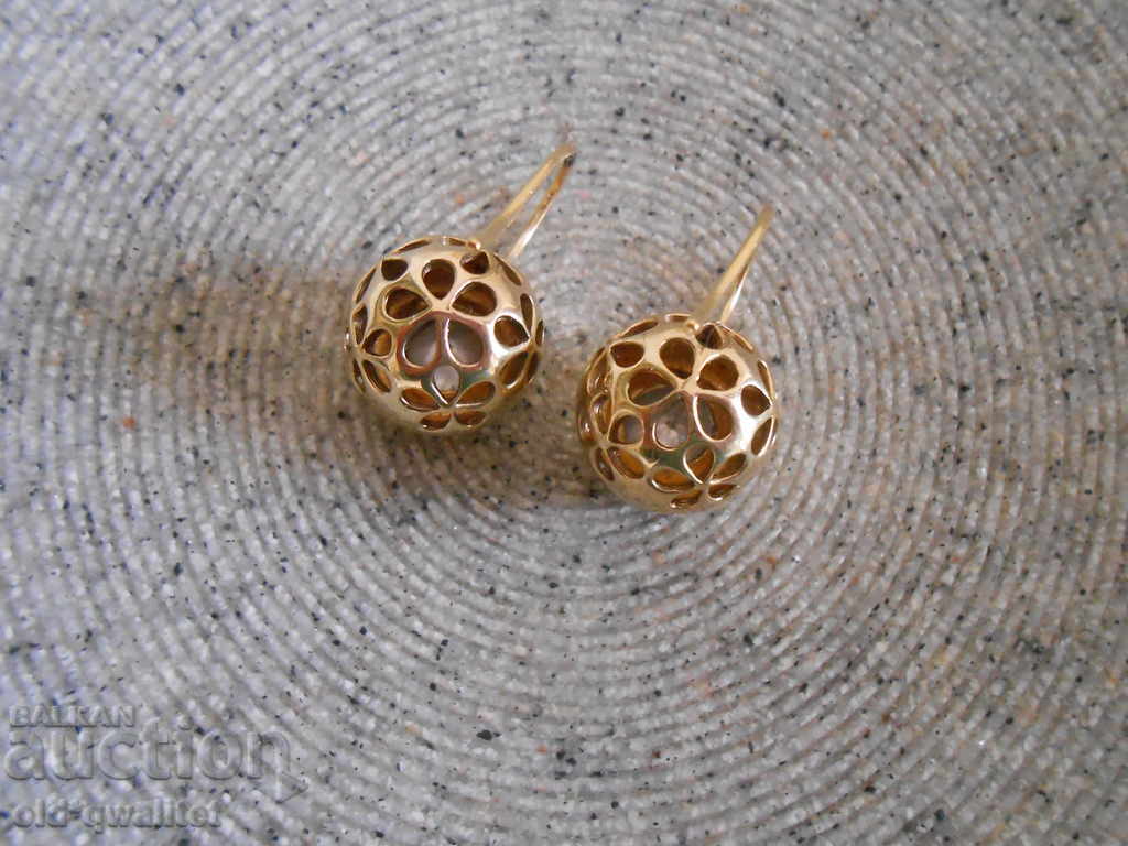 Attractive design, silver EARRINGS, Silver 925 gilding - 7 Attractive design, silver EARRINGS, Silver 925 gilding - 7