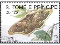 Επώνυμα Christmas Fauna Butterfly 1991 Sao Tome Principe