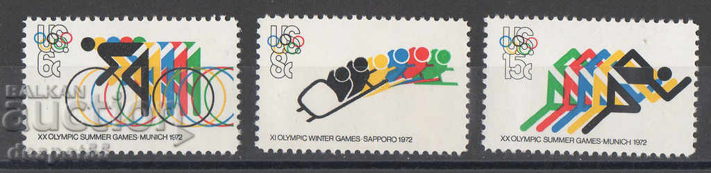 1972. САЩ. Зимни и летни олимпийски игри - Сапоро, Япония.