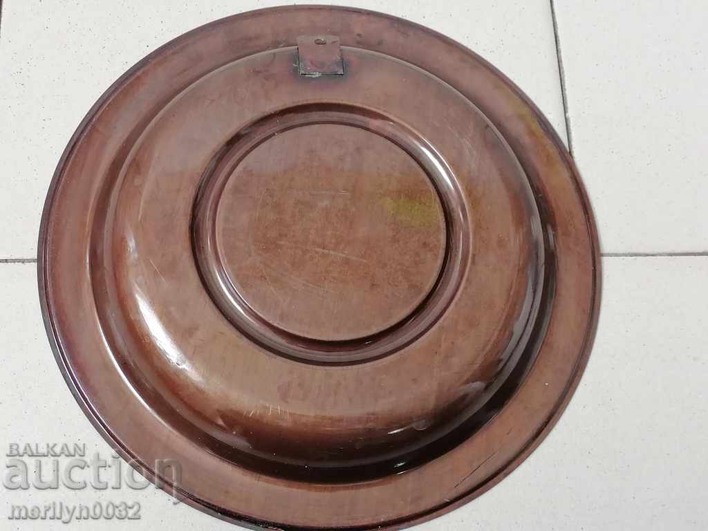 Delivery of Prize advertising plate from the social period copper copper