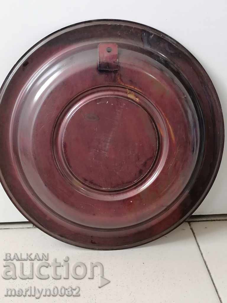 Prize advertising plate from the social period copper copper - 5 Prize advertising plate from the social period copper copper - 5