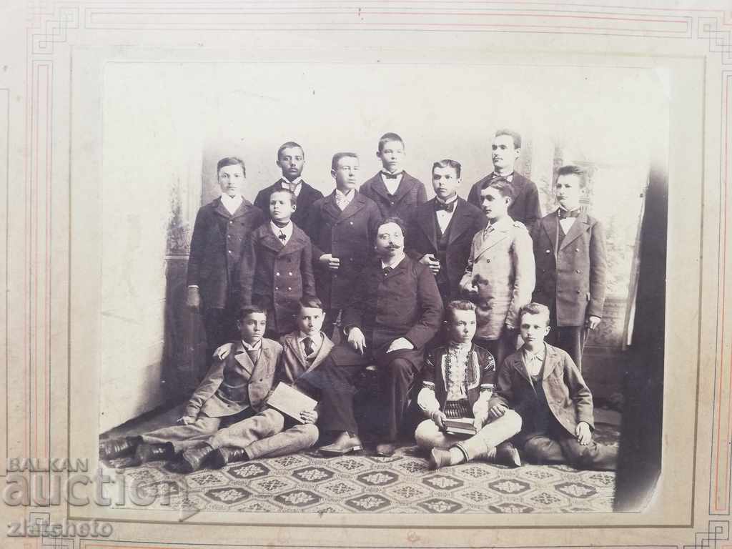 Old cardboard photo - with price 30.00 BGN | € 15.34 Old cardboard photo - with price 30.00 BGN | € 15.34