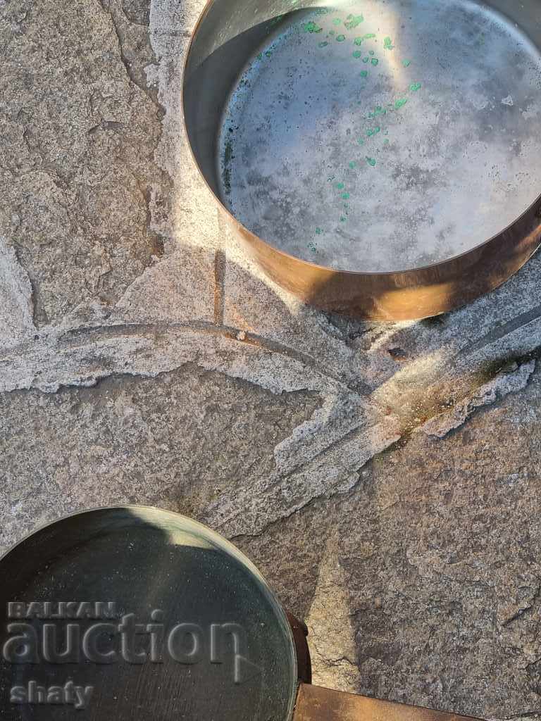 Old French pans. Copper pans - 5 Old French pans. Copper pans - 5