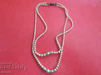 Great necklace with pearls silver 835