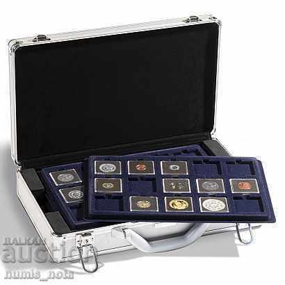 Aluminum coin case with 6 trays of your choice for coins with price 105.00 BGN | € 53.69